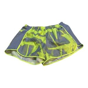 Nike Women's Neon Green and Gray Shorts EUC